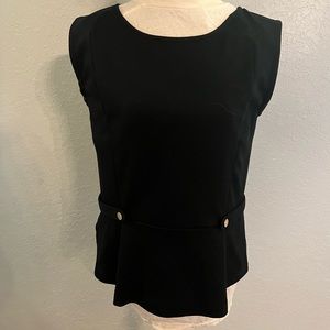Ann Taylor black peplum top